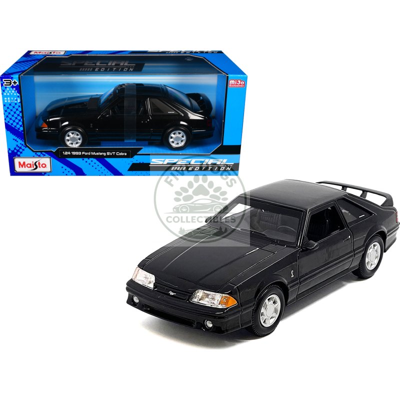 1993 ford mustang svt cobra black "special edition" series 1/24 diecast model car by maisto