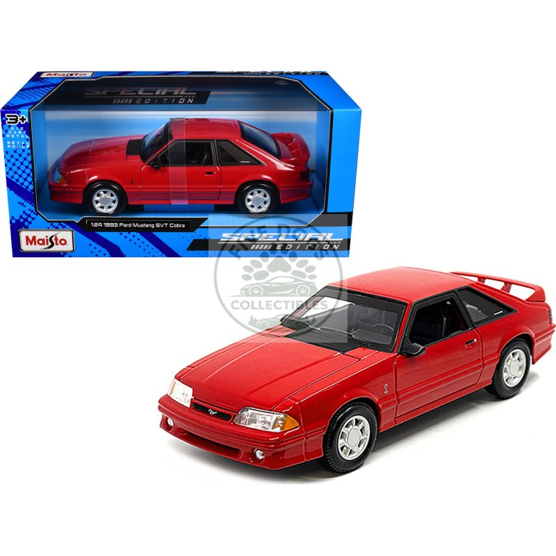 1993 ford mustang svt cobra red "special edition" series 1/24 diecast model car by maisto