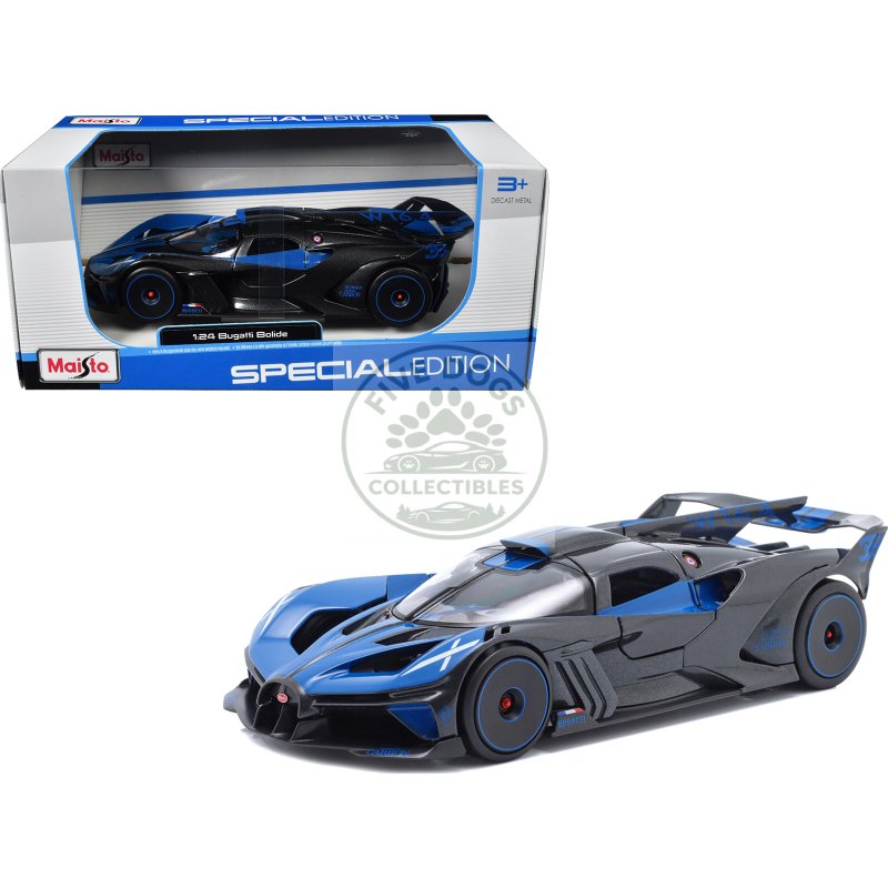 bugatti bolide blue and black metallic "special edition" series 1/24 diecast model car by maisto
