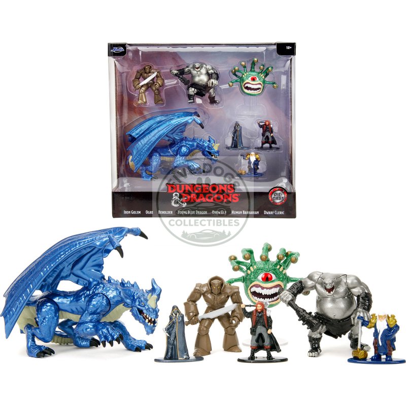 "dungeons and dragons" set of 7 diecast figures by jada