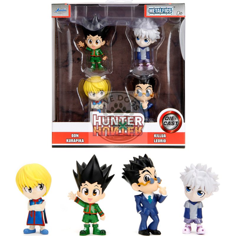 set of 4 diecast figures "hunter × hunter" (2011 2014) tv series "metalfigs" series diecast models by jada