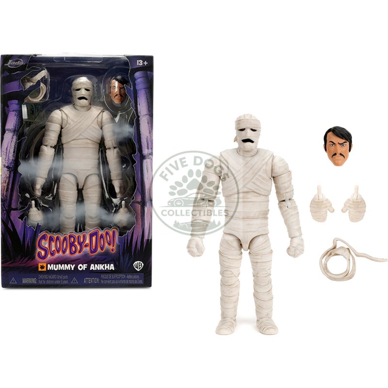 ankha 7" moveable figure with accessories and alternate head and hands "scooby doo!" franchise model by jada