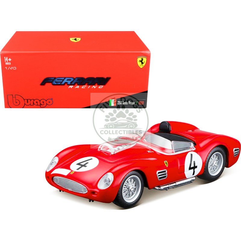 ferrari 250 testa rossa #4 p. hill o. gendebien nurburgring 1000km (1959) 1/43 diecast model car by bburago