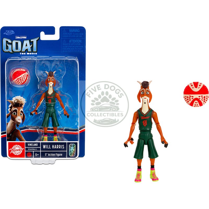 will harris 5" moveable figure with basketball (uniform version) "goat" (2026) movie model by jada