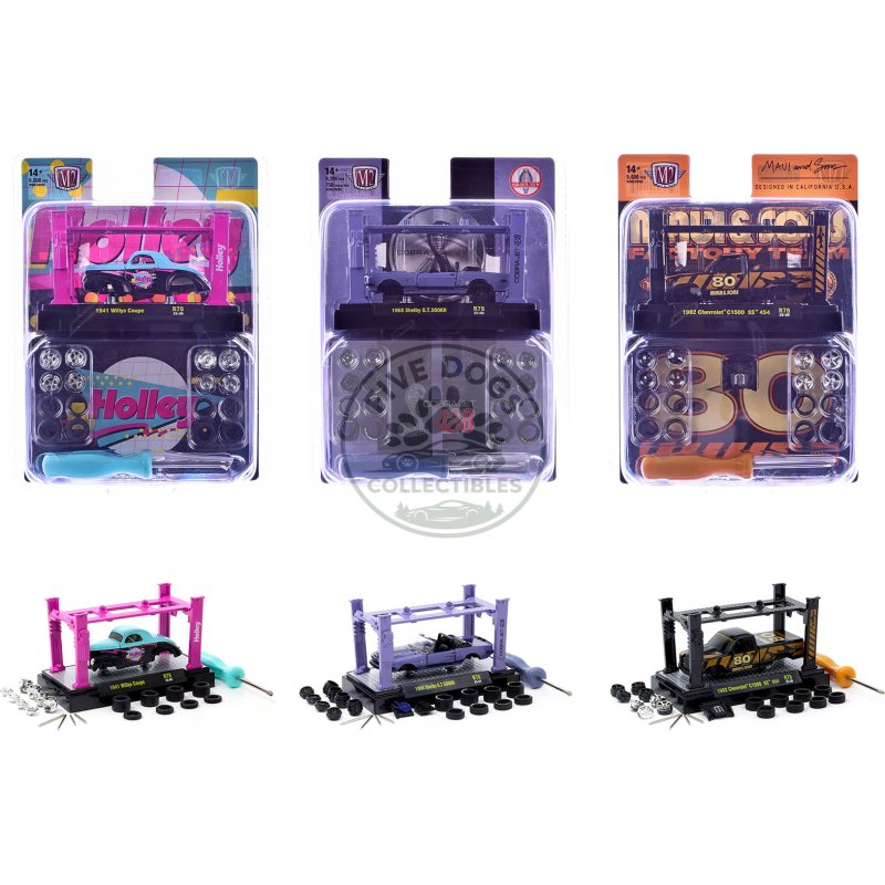 model kit 3 piece car set release 78 limited edition to 9600 pieces worldwide 1/64 diecast model cars by m2 machines