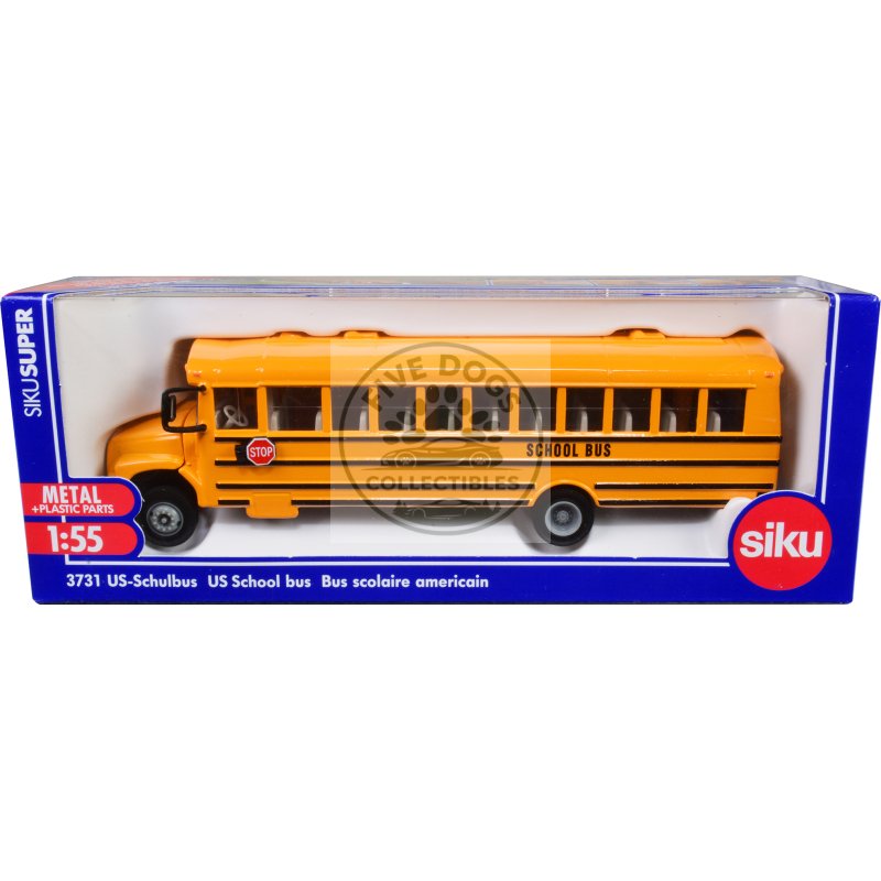 united states school bus yellow 1/55 diecast model by siku