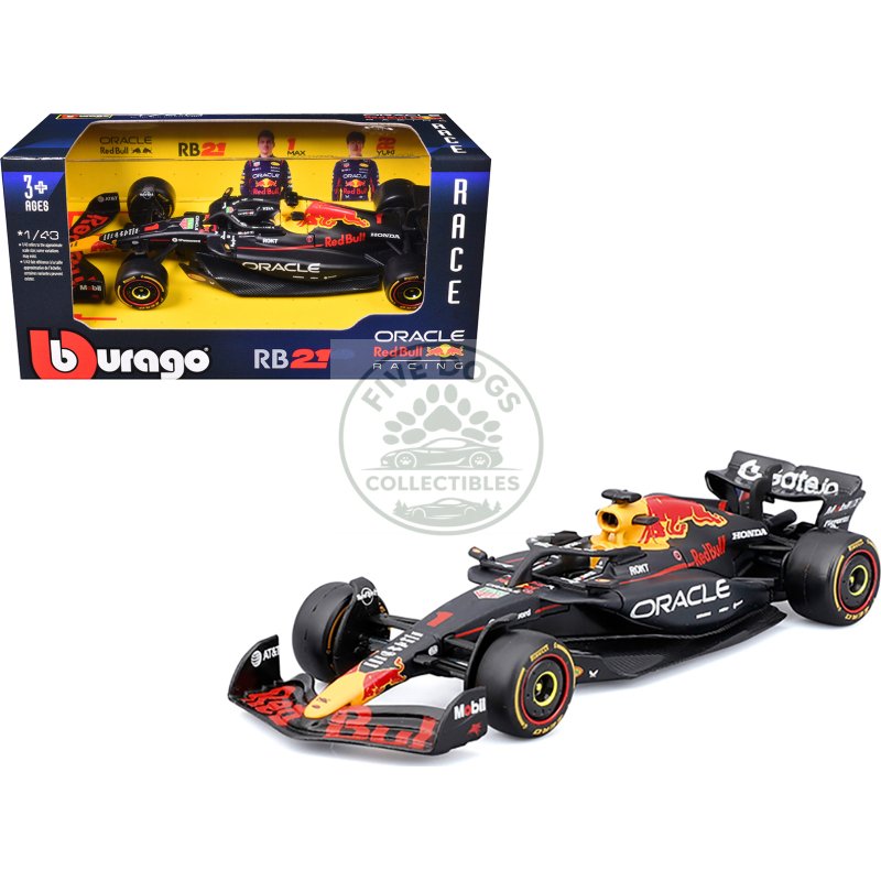 red bull racing rb21 #1 max verstappen "oracle" formula one f1 world championship (2025) "race" series 1/43 diecast model car by bburago