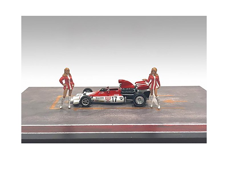 "race day" two diecast figures set 6 for 1/43 scale models by american diorama "race day" two diecast figures set 6 for 1/43 scale models by american diorama