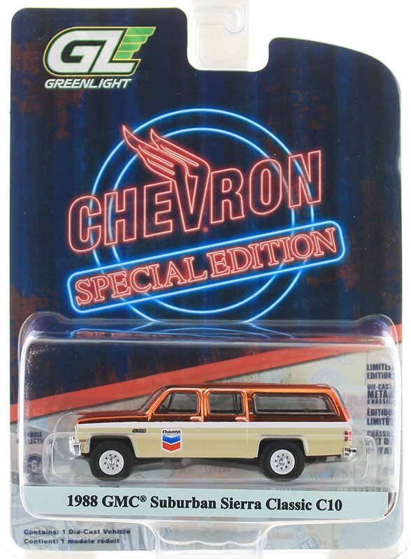 greenlight 1988 gmc suburban sierra classic c10 chevron special edition greenlight 1988 gmc suburban sierra classic c10 chevron special edition