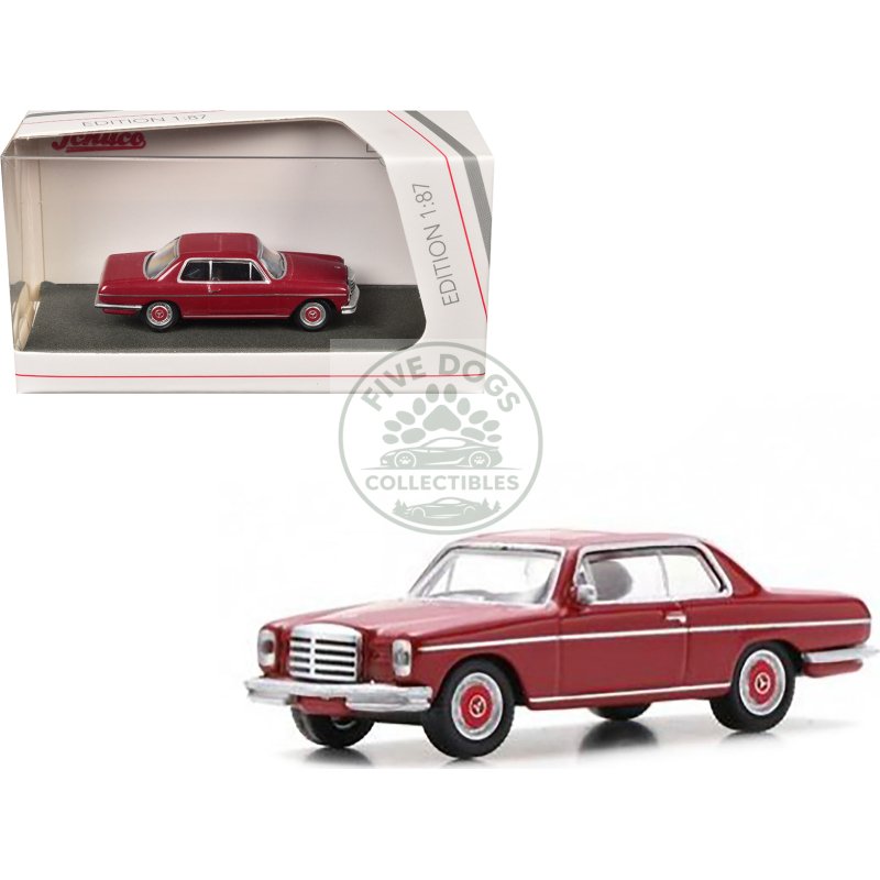 mercedes benz /8 (w114) coupe red 1/87 (ho) diecast model car by schuco