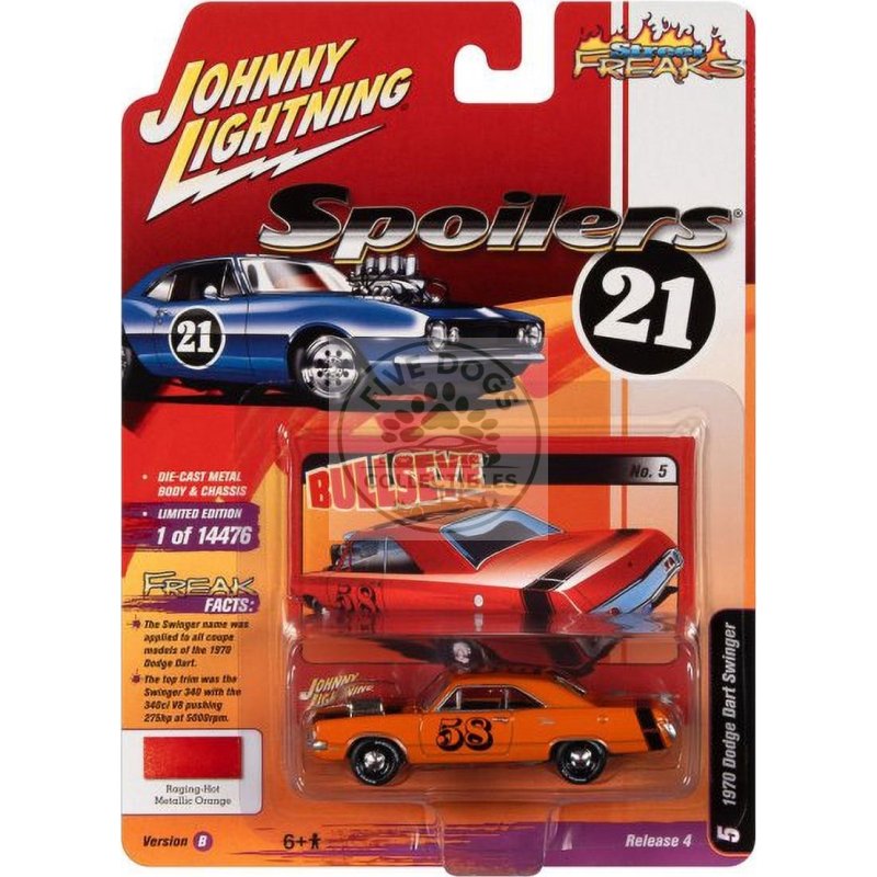 johnny lightning 1970 dodge dart swinger street freaks series diecast car