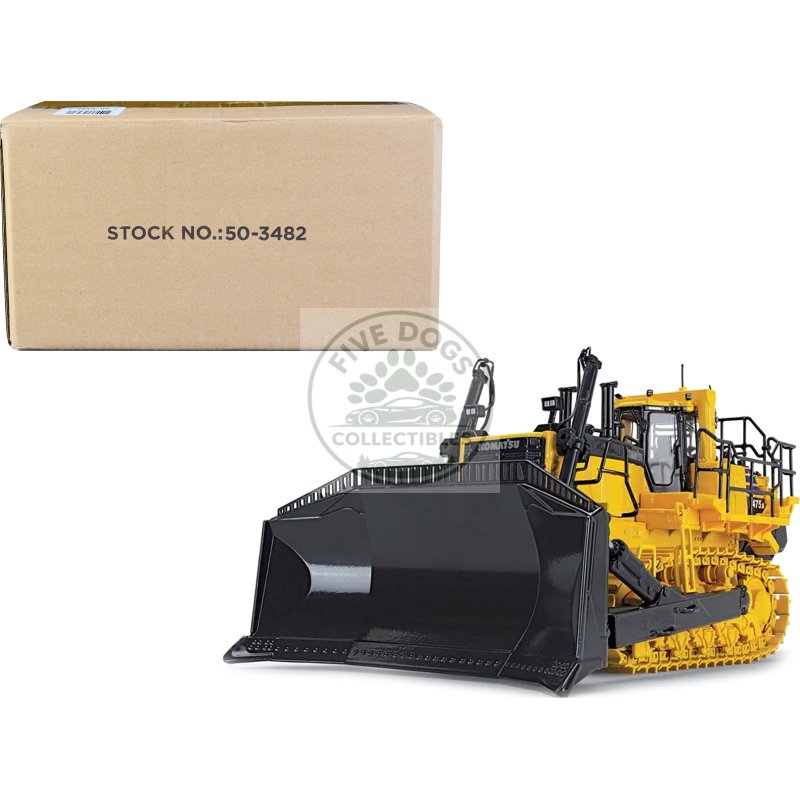 komatsu d475a 8 dozer with ripper yellow 1/50 diecast model by first gear