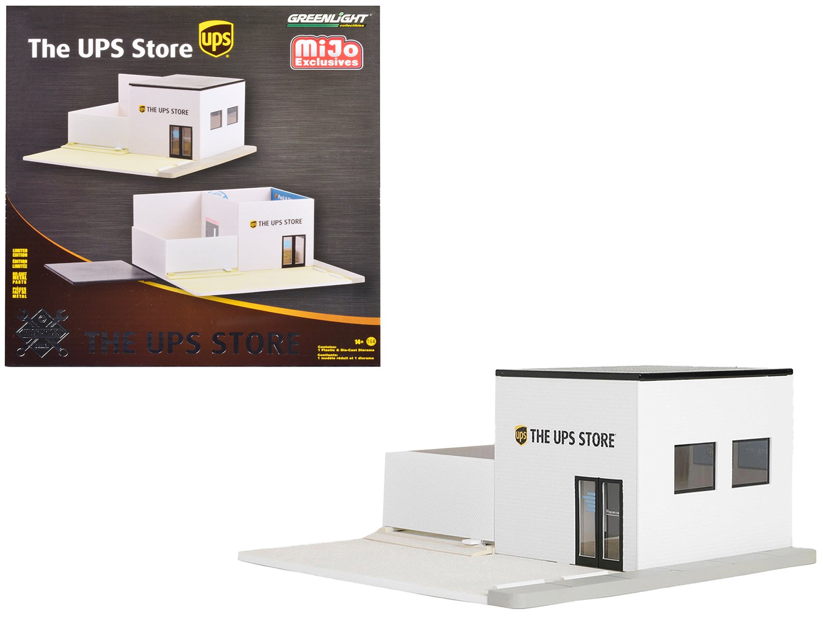 the ups store diorama "mechanic's corner" for 1/64 scale models by greenlight the ups store diorama "mechanic's corner" for 1/64 scale models by greenlight