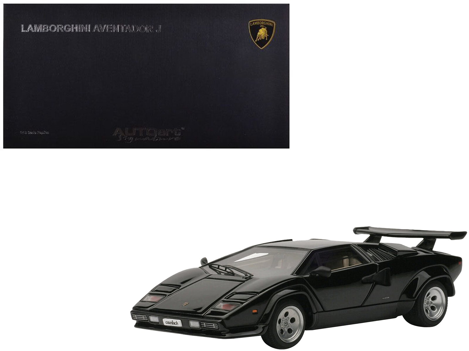 lamborghini countach 5000s black 1/43 diecast model car by autoart lamborghini countach 5000s black 1/43 diecast model car by autoart