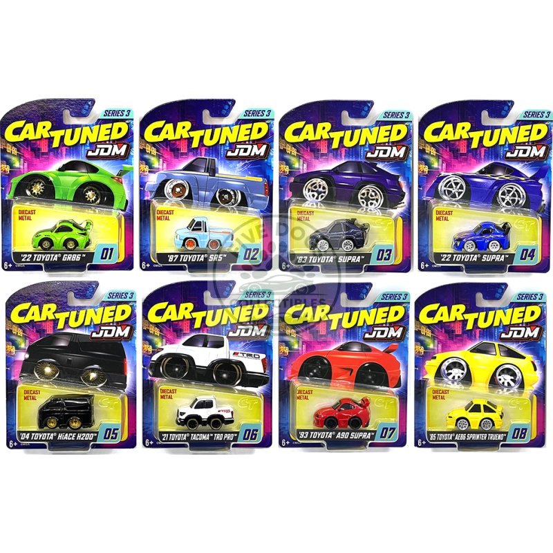 jdm tuners series 3 set of 8 pieces diecast model cars by cartuned