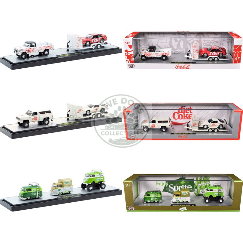 auto haulers "soda" set of 3 pieces release 39 limited edition to 8000 pieces worldwide 1/64 diecast models by m2 machines