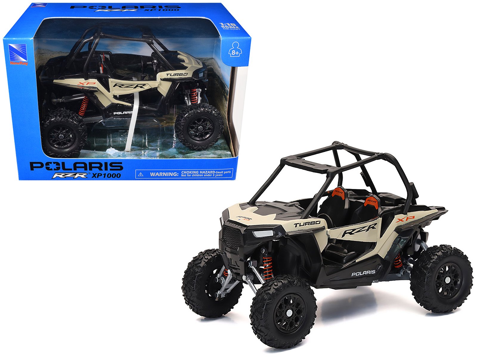 polaris rzr xp 1000 dune buggy sand metallic 1/18 diecast model by new ray polaris rzr xp 1000 dune buggy sand metallic 1/18 diecast model by new ray