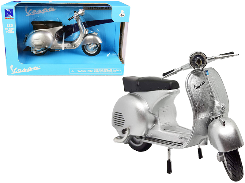 vespa 150 gs silver metallic 1/12 diecast motorcycle model by new ray vespa 150 gs silver metallic 1/12 diecast motorcycle model by new ray