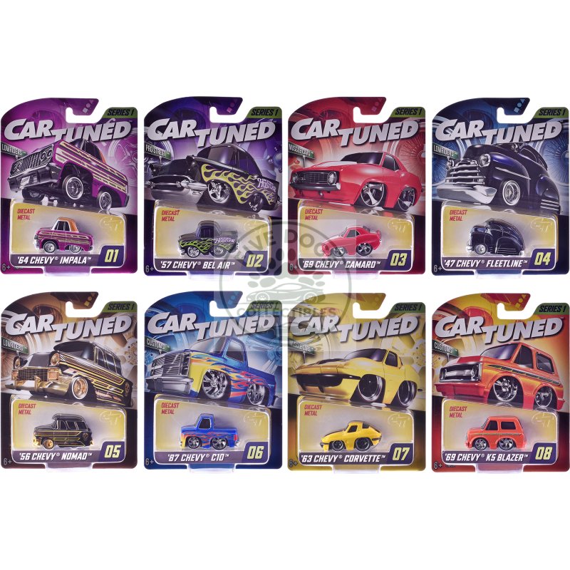 mainline 2024 series 1 set of 8 pieces diecast model cars by cartuned