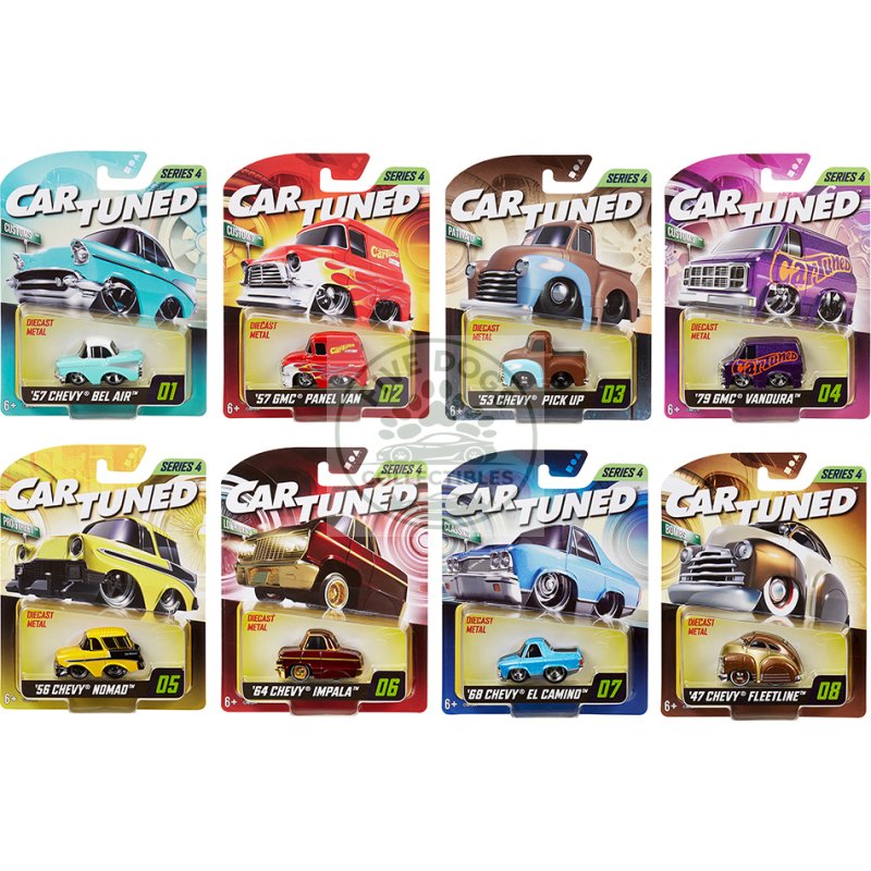 mainline 2025 series 4 set of 8 pieces diecast model cars by cartuned