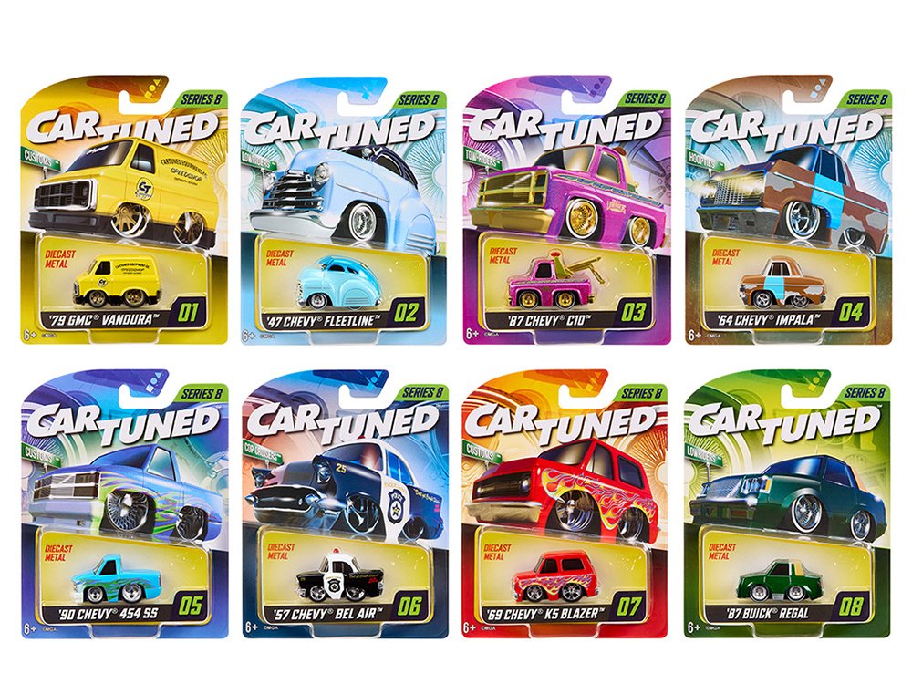 "mainline" 2025 series 8 set of 8 pieces diecast model cars by cartuned "mainline" 2025 series 8 set of 8 pieces diecast model cars by cartuned