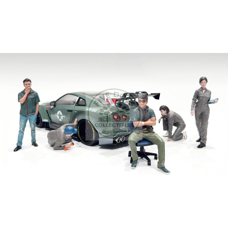 "top tuners" 5 piece figure set "premium" series for 1/18 scale models by american diorama