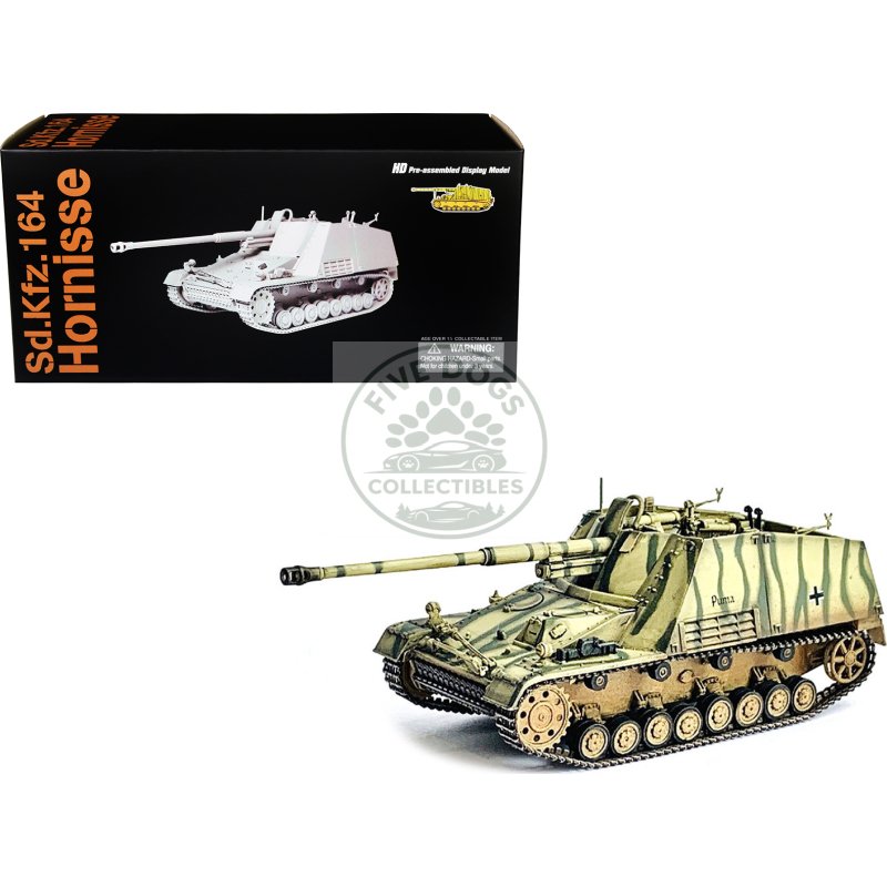 german sd.kfz.164 hornisse "nashorn" armored vehicle "puma german army" "neo dragon armor" series 1/72 plastic model by dragon models
