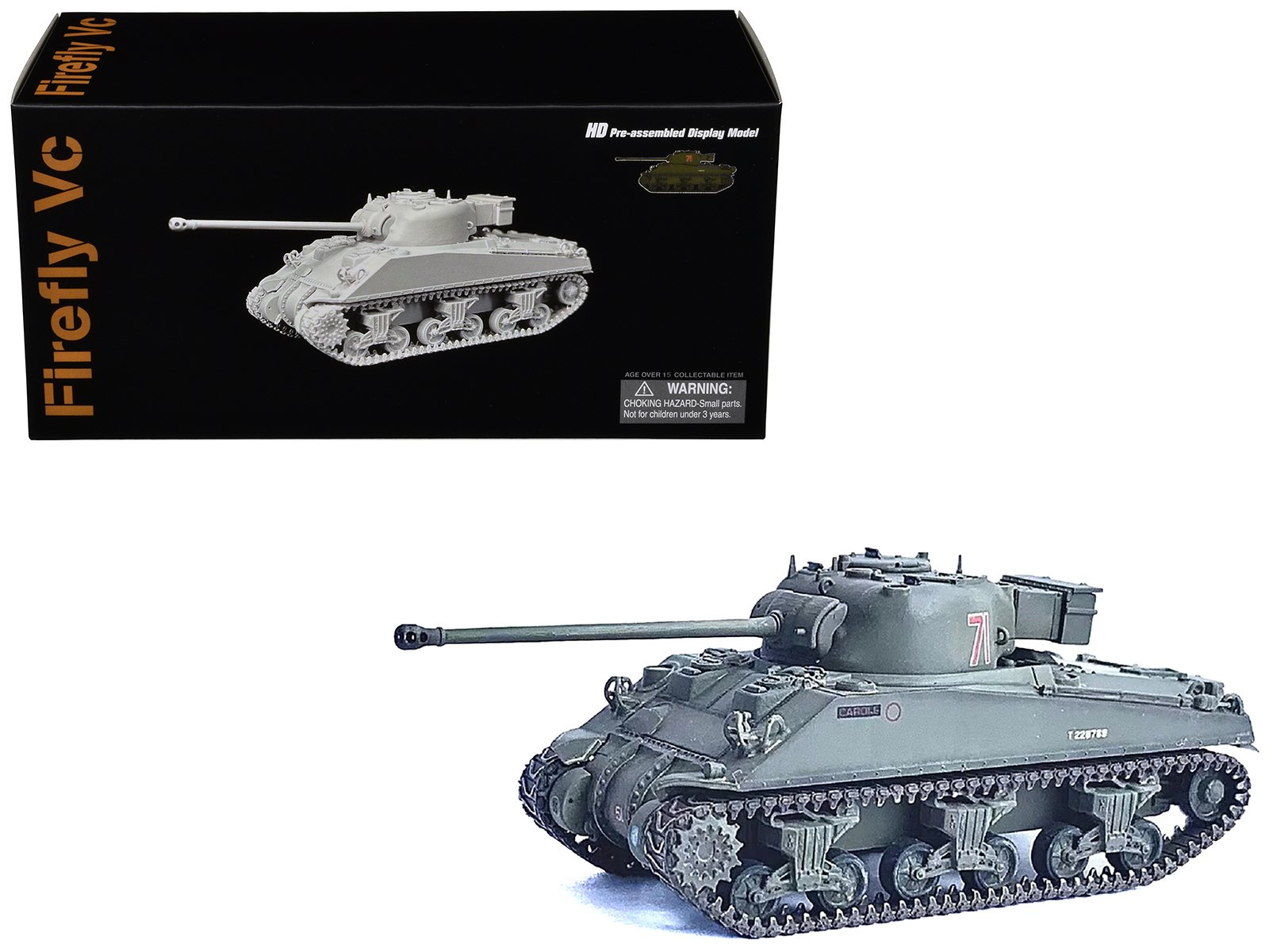 british sherman firefly vc tank #71 "13th/18th royal hussars armoured brigade normandy france" (1944) "neo dragon armor" series 1/72 plastic model by dragon models british sherman firefly vc tank #71 "13th/18th royal hussars armoured brigade normandy france" (1944) "neo dragon armor" series 1/72 plastic model by dragon models