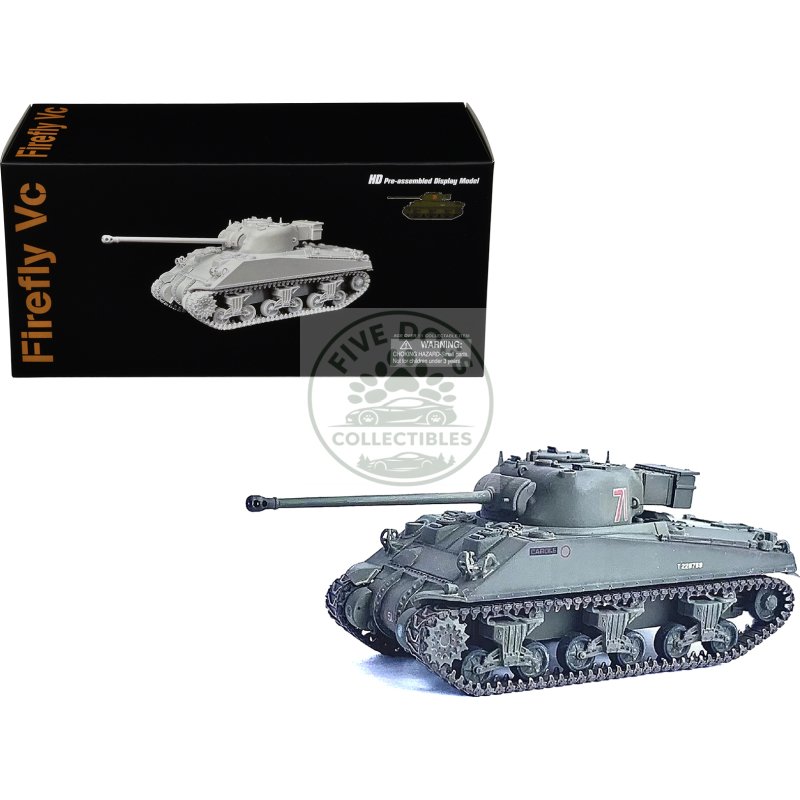 british sherman firefly vc tank #71 "13th/18th royal hussars armoured brigade normandy france" (1944) "neo dragon armor" series 1/72 plastic model by dragon models