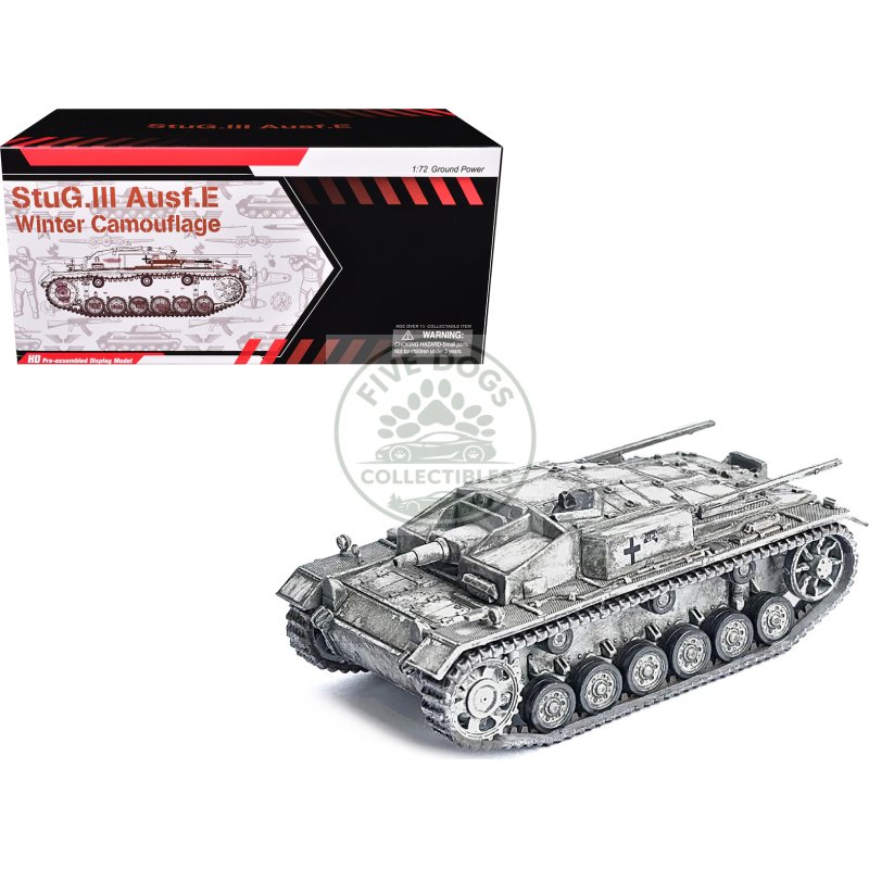 germany stug. iii ausf.e tank winter camouflage "stug.abt. 202 russia" (1942) "neo dragon armor" series 1/72 plastic model by dragon models