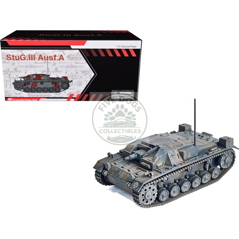 germany stug.iii ausf.a tank "france" (1940) "neo dragon armor" series 1/72 plastic model by dragon models