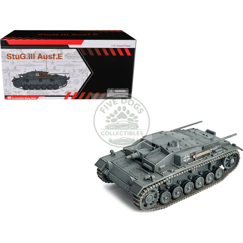 germany stug. iii ausf.e tank "stug.abt. 191 klin russia" (1941) german army "neo dragon armor" series 1/72 plastic model by dragon models