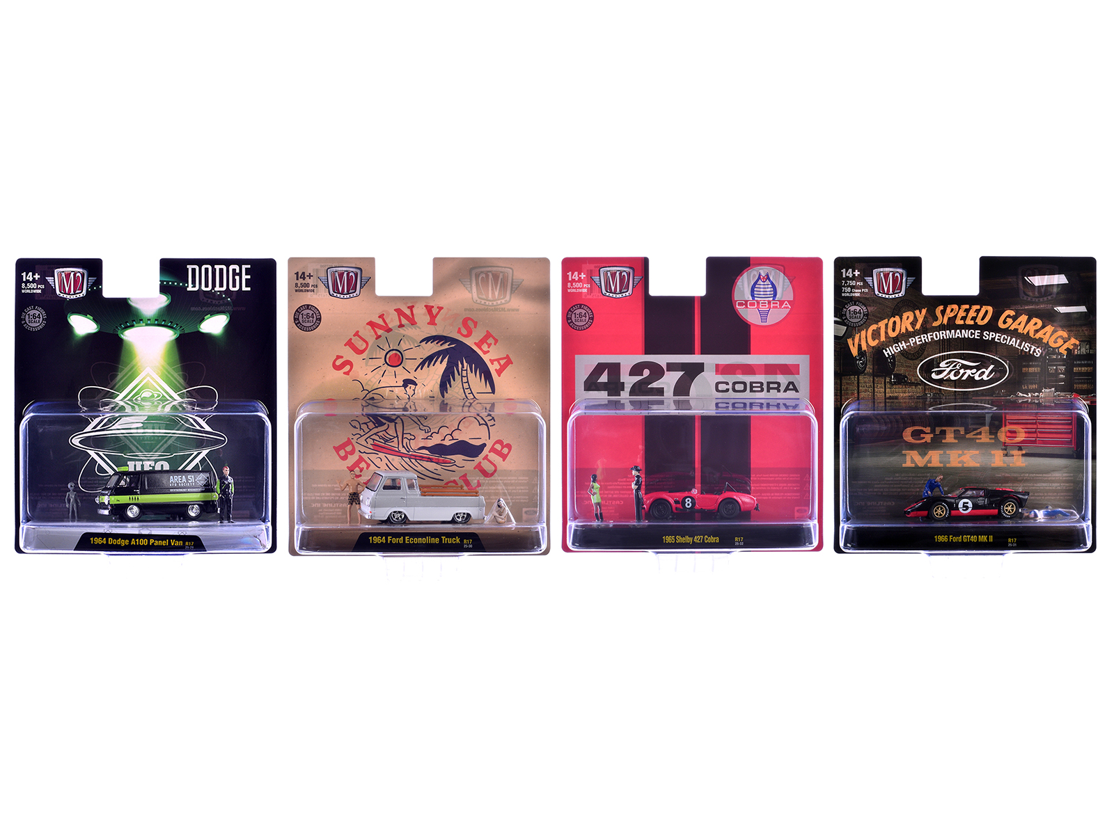 "auto news" release 17 set of 4 cars limited edition to 8500 pieces worldwide 1/64 diecast model cars by m2 machines "auto news" release 17 set of 4 cars limited edition to 8500 pieces worldwide 1/64 diecast model cars by m2 machines