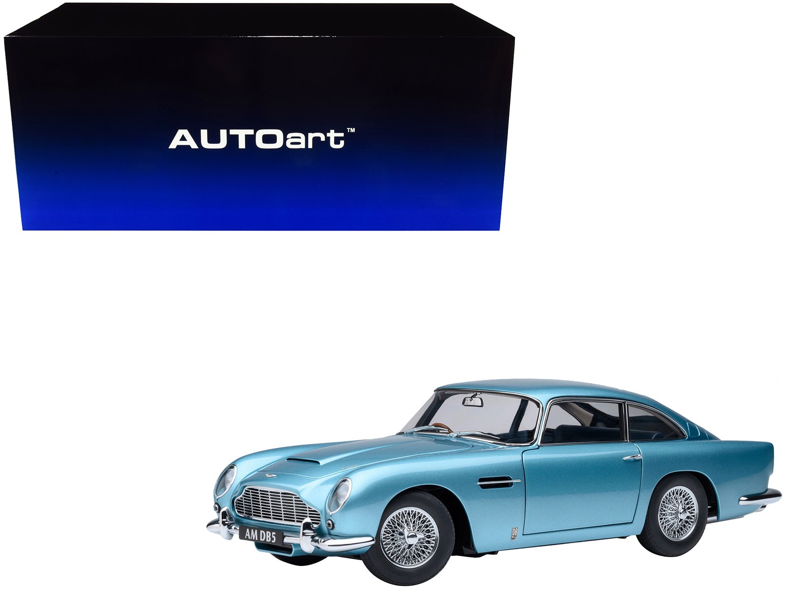 aston martin db5 rhd (right hand drive) caribbean pearl blue metallic 1/18 model car by autoart aston martin db5 rhd (right hand drive) caribbean pearl blue metallic 1/18 model car by autoart