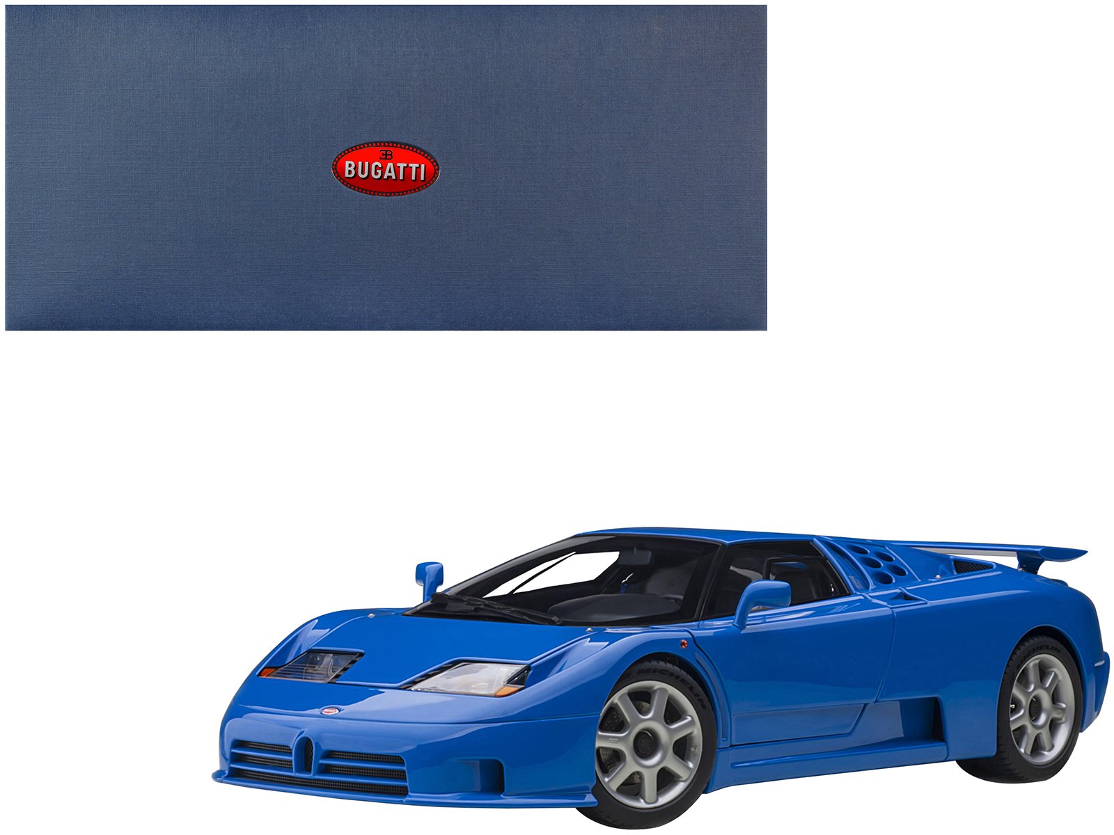 bugatti eb110 ss super sport french racing blue with silver wheels 1/18 model car by autoart bugatti eb110 ss super sport french racing blue with silver wheels 1/18 model car by autoart