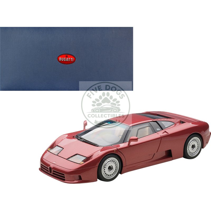 bugatti eb110 gt dark red 1/18 diecast car model by autoart