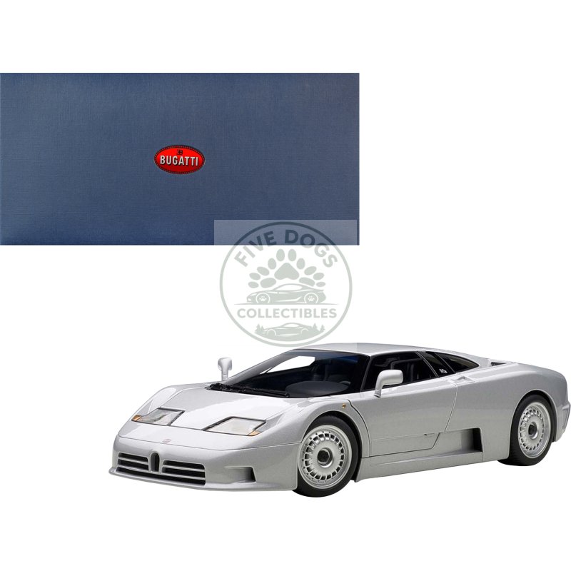 bugatti eb110 gt silver 1/18 diecast car model by autoart
