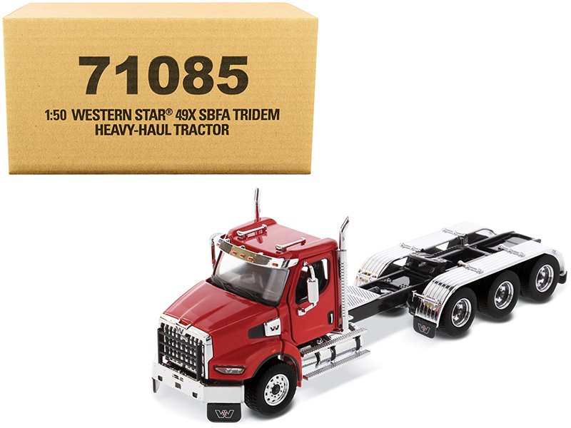 western star 49x sbfa tridem day cab heavy haul truck tractor viper red "transport series" 1/50 diecast model by diecast masters western star 49x sbfa tridem day cab heavy haul truck tractor viper red "transport series" 1/50 diecast model by diecast masters