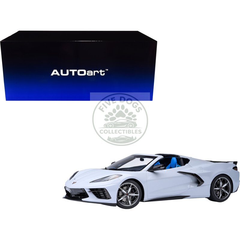 2020 chevrolet corvette c8 stingray ceramic matrix gray metallic 1/18 model car by autoart