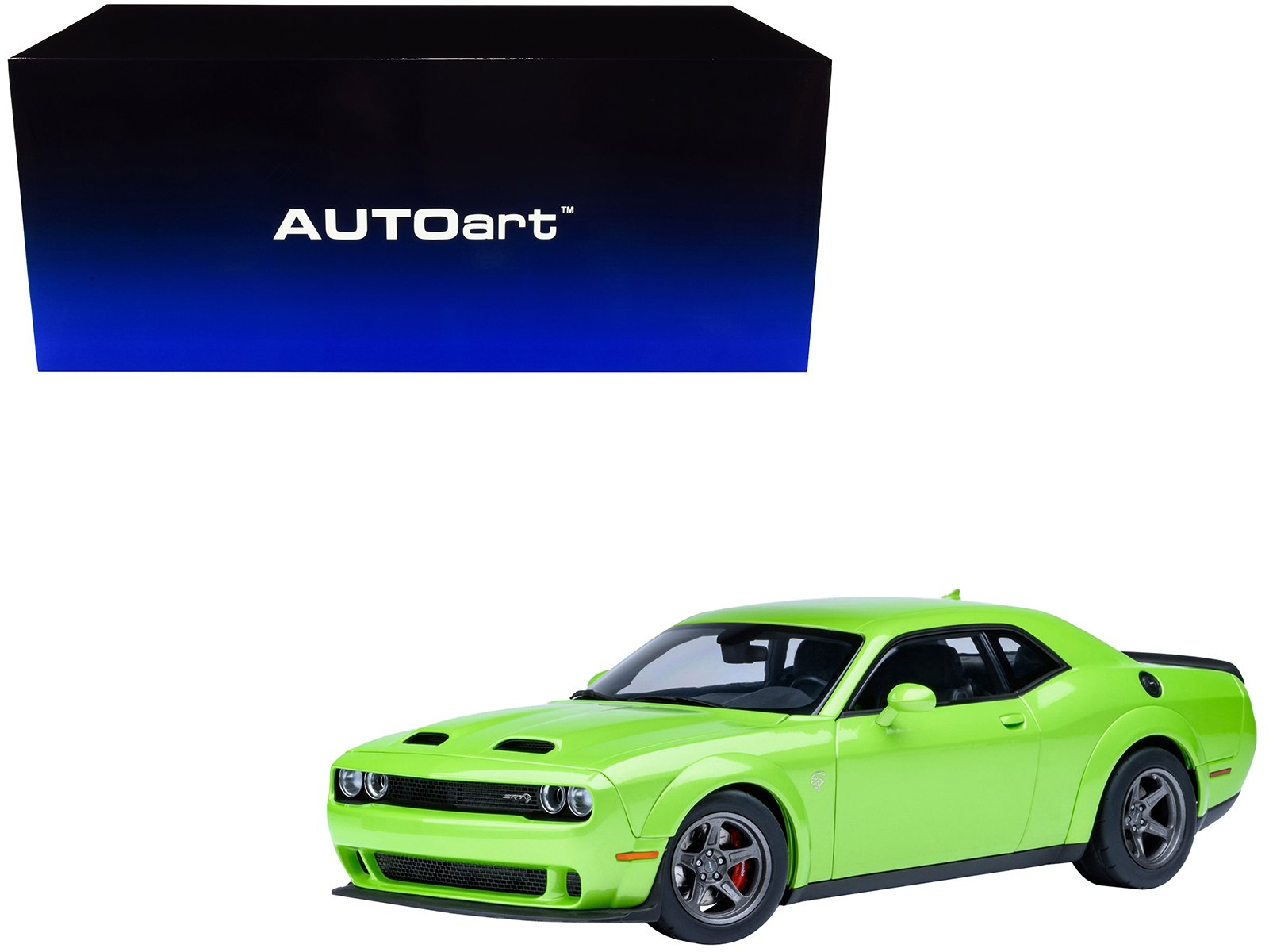 2023 dodge challenger srt super stock sublime green 1/18 model car by autoart 2023 dodge challenger srt super stock sublime green 1/18 model car by autoart