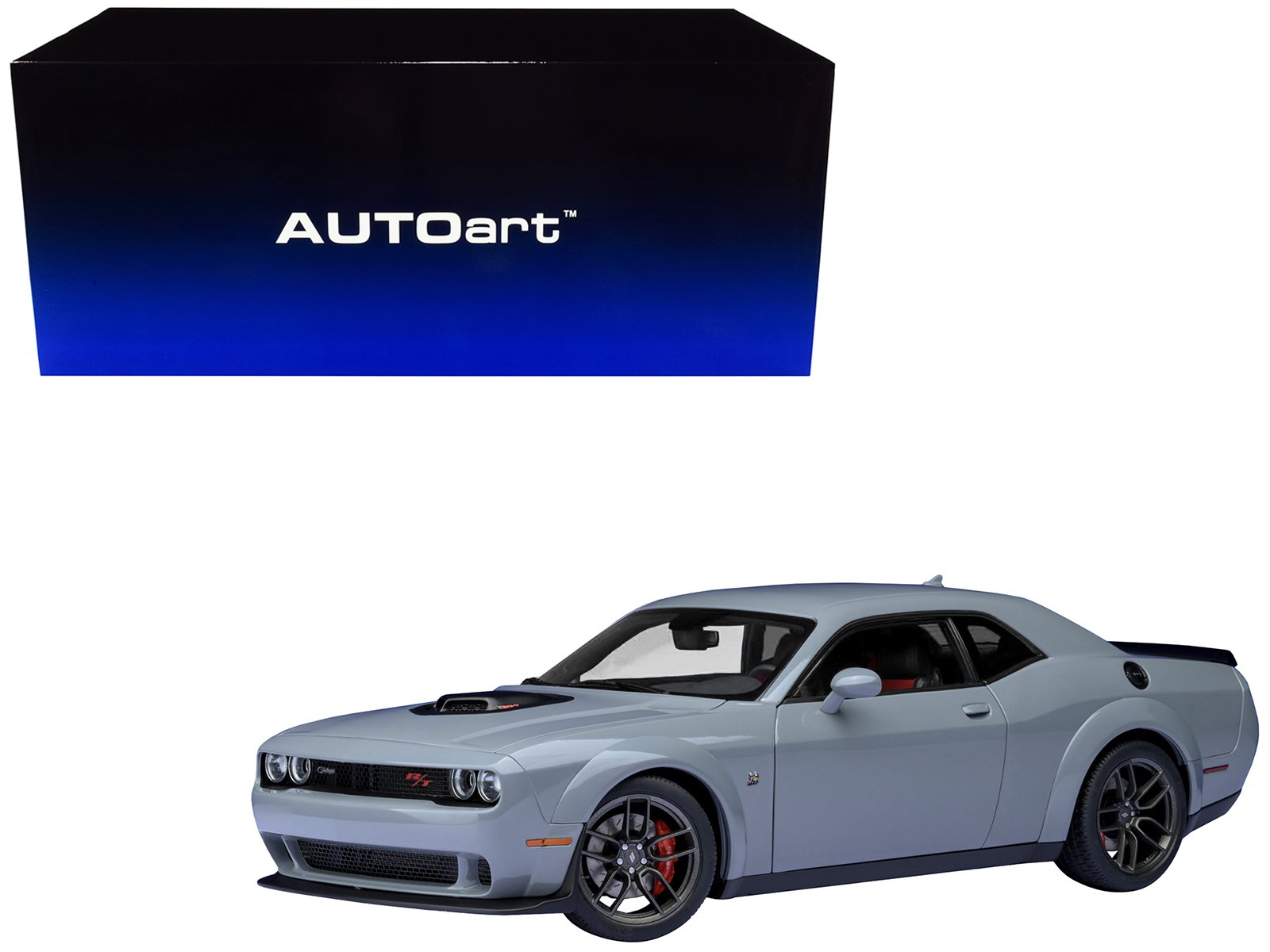 2022 dodge challenger r/t scat pack widebody smoke show gray 1/18 model car by autoart 2022 dodge challenger r/t scat pack widebody smoke show gray 1/18 model car by autoart