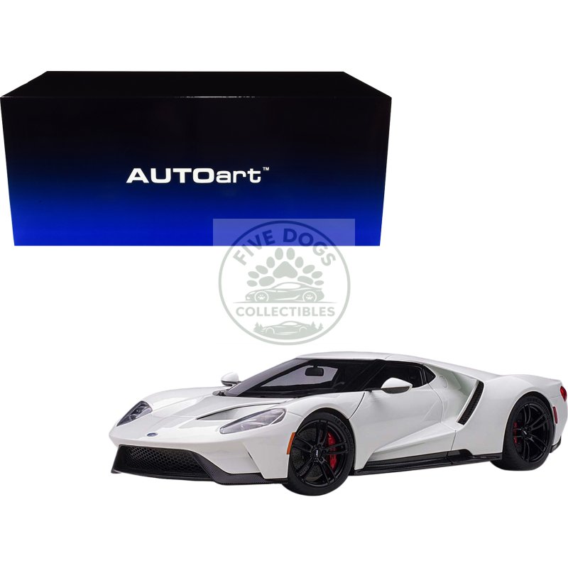 2017 ford gt frozen white 1/18 model car by autoart