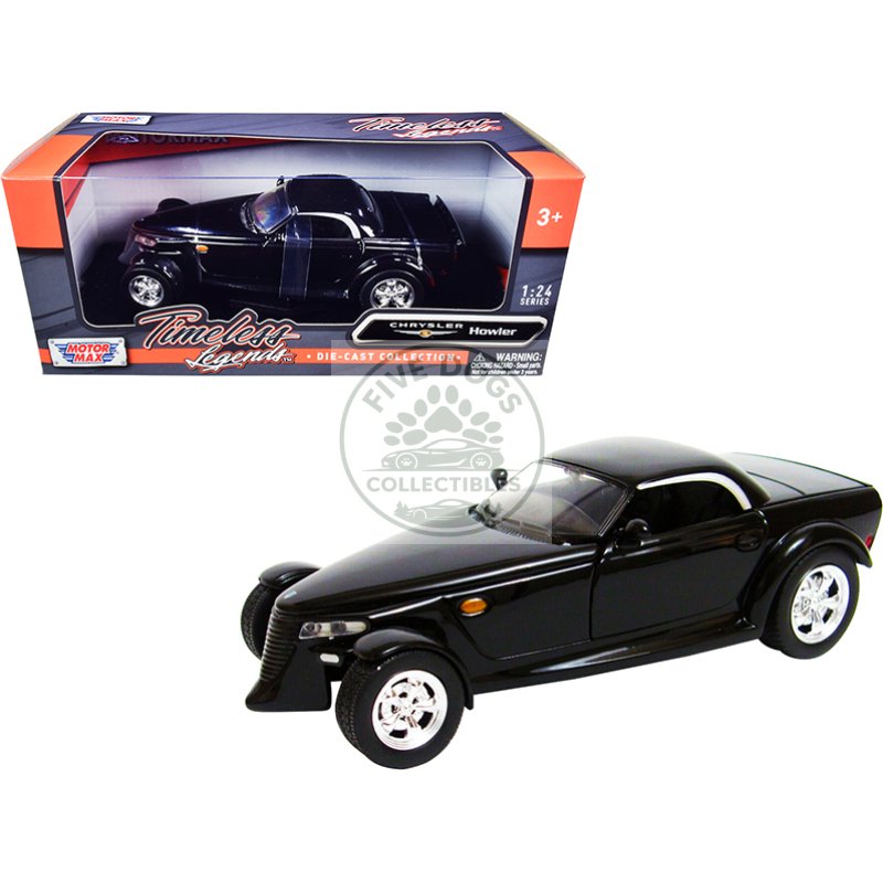 chrysler howler concept black "timeless legends" 1/24 diecast model car by motormax