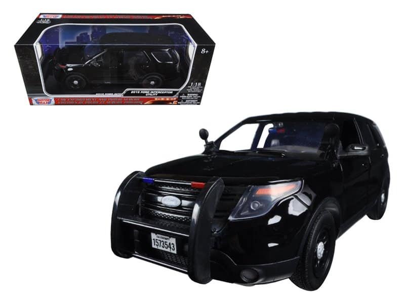 2015 ford police interceptor utility special service plain black 1/18 diecast model car by motormax 2015 ford police interceptor utility special service plain black 1/18 diecast model car by motormax