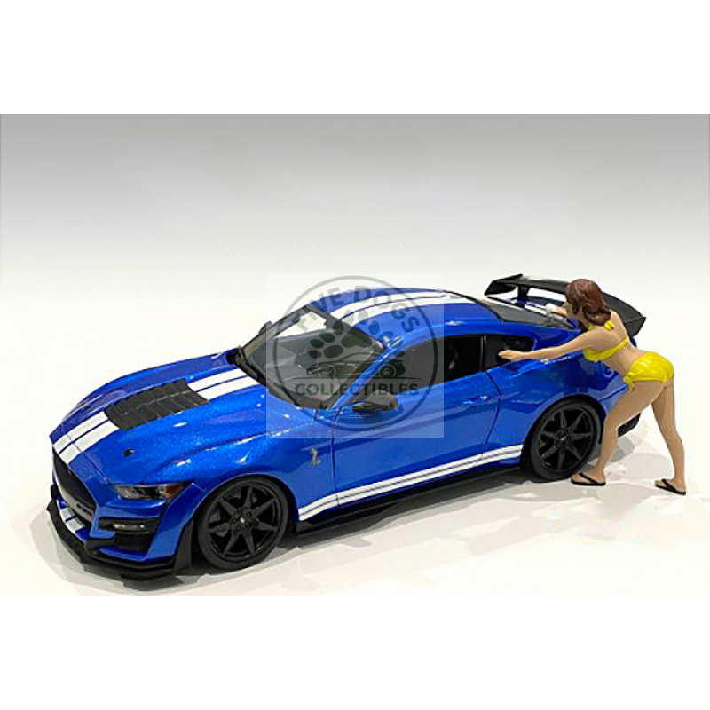 stephanie bikini car wash girl figurine for 1/18 scale models by american diorama