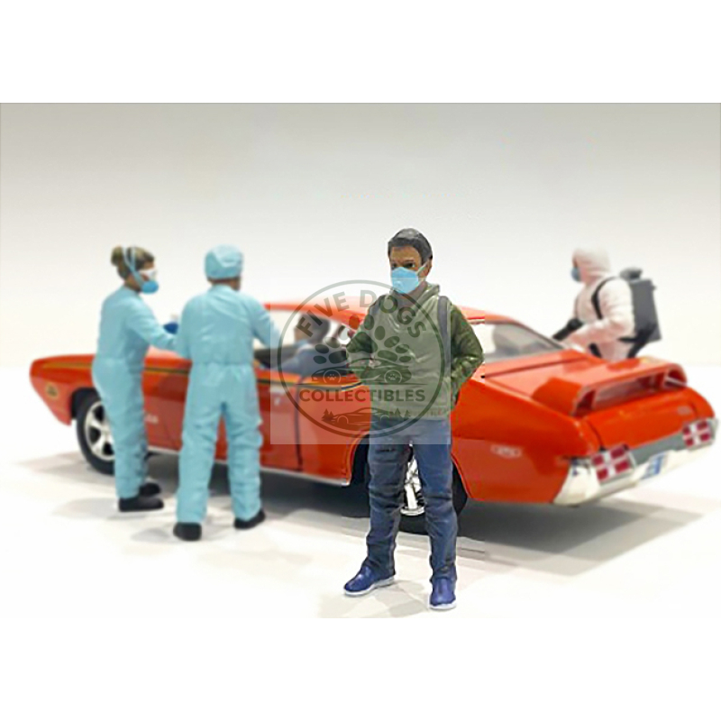 hazmat crew figurine v for 1/18 scale models by american diorama