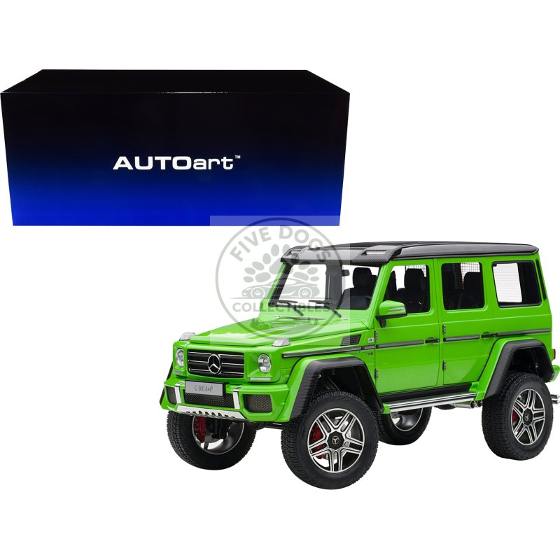 mercedes benz g500 4x4 2 alien green 1/18 model car by autoart