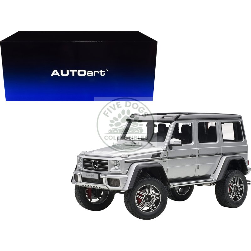 mercedes benz g500 4x4 2 silver 1/18 model car by autoart