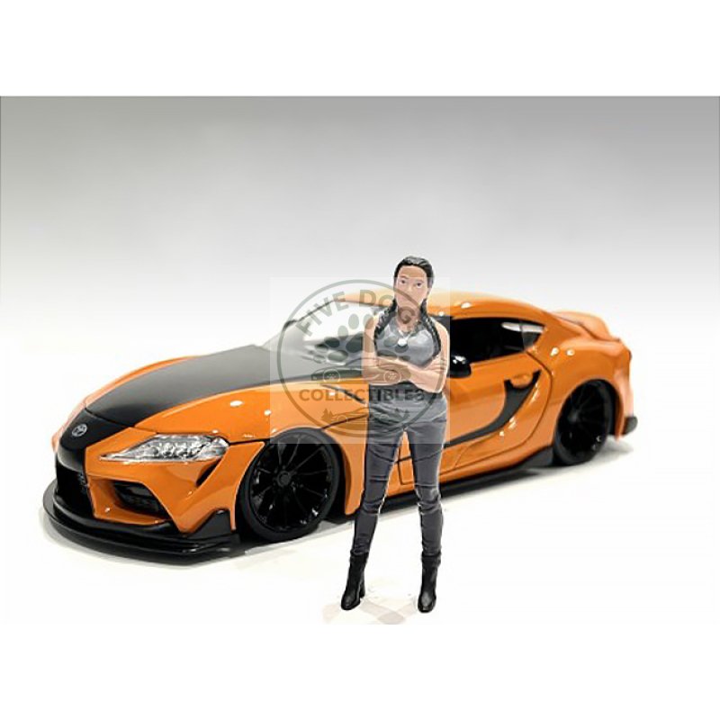 "car meet 3" figure 7 for 1/18 scale models by american diorama