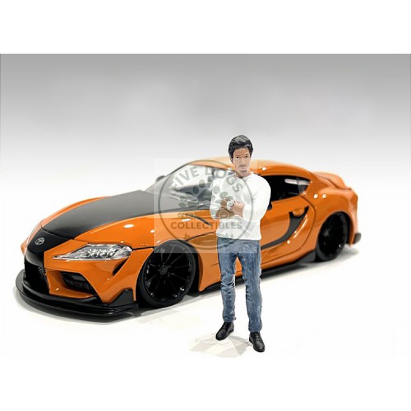 "car meet 3" figure 8 for 1/18 scale models by american diorama